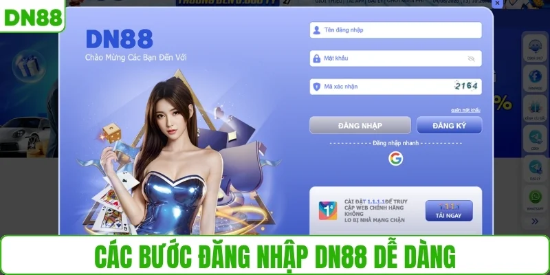 Các bước đăng nhập DN88 dễ dàng